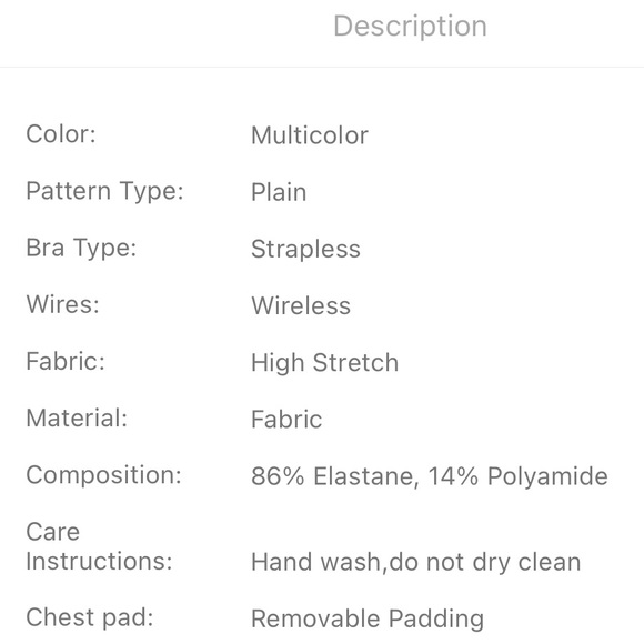 3-Pack Solid Bandeau Bra Set - Picture 7 of 7